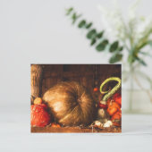 カボチャを使った静物生活 ポストカード (スタンド正面)