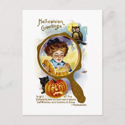 カボチャを全部火をつけろ！ ポストカード (正面)