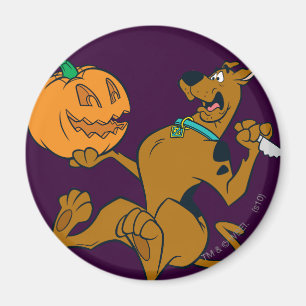 カボチャを切り分けるScooby-Doo マグネット