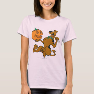 カボチャを切り分けるScooby-Doo Tシャツ