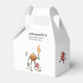 カボチャを友だちと一緒にトリックまたは治療する フェイバーボックス (裏面サイド)