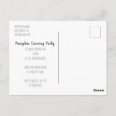 カボチャを手に入れる – カボチャ彫刻パーティーはがき ポストカード (裏面)