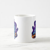 カボチャを持った宇宙飛行士 コーヒーマグカップ (中央)