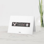 カボチャを持つ日本のな猫 カード (裏面)