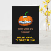 カボチャを甘やかすにはハロウィンおもしろいが可愛い カード (黄色い花)