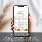 カボチャを見つけるゲストベビービンゴゲームカード 招待状