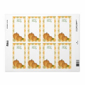 カボチャアーガイルンベストブックラベルベビーブルー ラベル (フルシート)