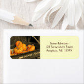 カボチャインワゴンインセピア住所 シール (インサイチュ)