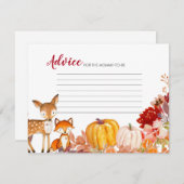 カボチャウッドランドアニマルズフレンズアドバイスカード エンクロージャーカード (正面/裏面)