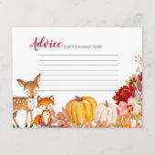 カボチャウッドランドアニマルズフレンズアドバイスカード エンクロージャーカード (正面)