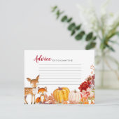 カボチャウッドランドアニマルズフレンズアドバイスカード エンクロージャーカード (スタンド正面)