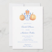 カボチャエレガントンジンジャージャーブライダルシャワーパーティー 招待状 (正面)