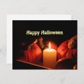 カボチャオレンジフレームハロウィーンフォトハロウィン ポストカード (正面/裏面)