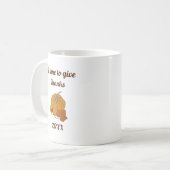 カボチャカラフルの葉とキャンディイラストレーションマグカップ コーヒーマグカップ (正面左)