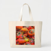 カボチャカラフルンの大きなトートバッグ ラージトートバッグ (正面)