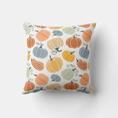 カボチャカラフルングルドパターン クッション (裏面)