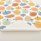 カボチャカラフルングルドパターン シェルパブランケット (3/4)