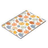 カボチャカラフルングルドパターン ノートブック (左側)