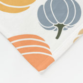 カボチャカラフルングルドパターン フリースブランケット (角)