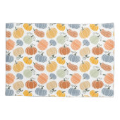 カボチャカラフルングルドパターン 枕カバー (裏面)