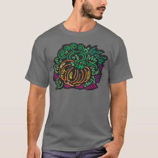カボチャカラフルン服秋秋 Tシャツ