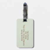 カボチャカラフルン ラゲッジタグ (裏面縦)