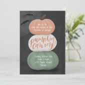 カボチャカービンハロウィーン招待状 招待状 (スタンド正面)