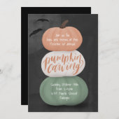 カボチャカービンハロウィーン招待状 招待状 (正面/裏面)