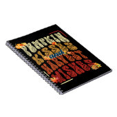 カボチャキスと収穫願い，オレンジ秋 ノートブック (右側)