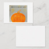 カボチャキスホワイトフラットノートカード ノートカード (正面/裏面)