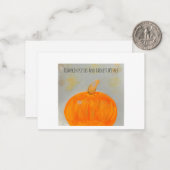 カボチャキスホワイトフラットノートカード ノートカード (正面/裏面インサイチュ)