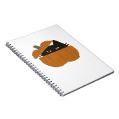 カボチャクラシックネコTシャツ_1 ノートブック (右側)