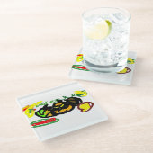 カボチャクールン ガラスコースター (アングル)