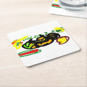 カボチャクールン スクエアペーパーコースター (アングル)