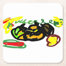 カボチャクールン スクエアペーパーコースター