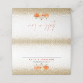 カボチャグリッター秋インラブネーム結婚ズプレイス プレイスカード (外部開封)