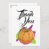カボチャサンキューカード サンキューカード (正面/裏面)