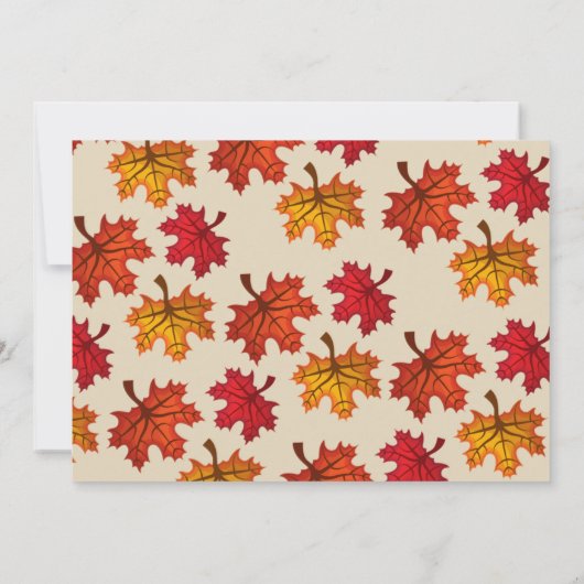 カボチャシーズン幸せな感謝祭の写真 シーズンカード (裏面)