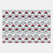 カボチャスカルブラックキャットデザインパーフェクトハロウィーン ラッピングペーパーシート (正面3)