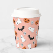 カボチャスカル幽霊ブラックキャットハロウィーンイベント 紙コップ (左)