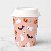 カボチャスカル幽霊ブラックキャットハロウィーンイベント 紙コップ (右)