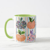 カボチャストライプのマグ マグカップ (左)