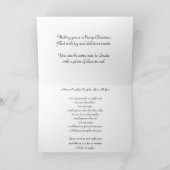 カボチャスパイスのマフィンのレシピのクリスマスカード シーズンカード (内部)