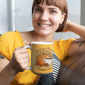 カボチャスパイスコーヒーマグ秋の金ゴールド背景 マグカップ