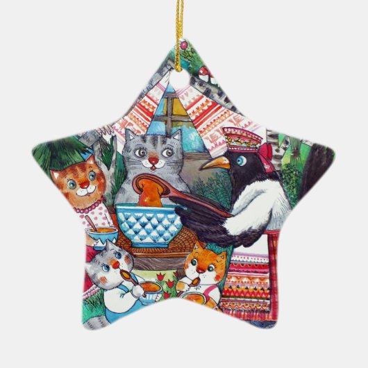 カボチャスープ セラミックオーナメント (正面)