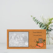 カボチャテディー・ベアの写真カード シーズンカード (スタンド正面)