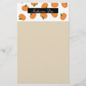 カボチャテーマカスタム固定式 便箋 (正面)