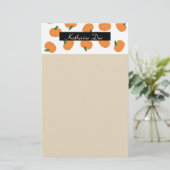 カボチャテーマカスタム固定式 便箋 (スタンド正面)