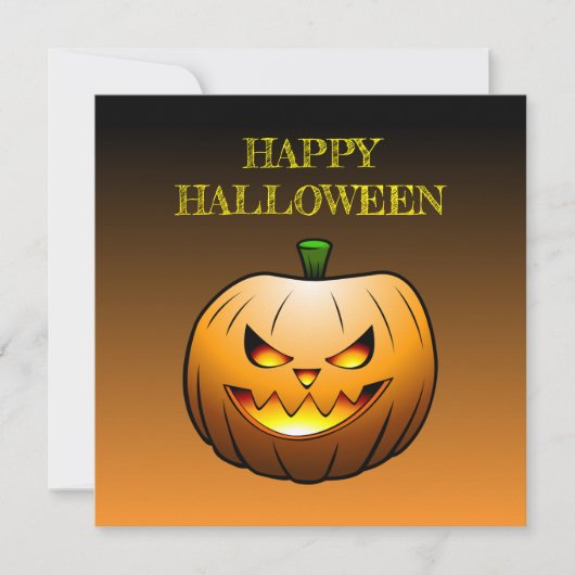 カボチャハッピーハローウィンカード カード (正面)