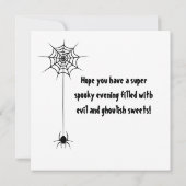 カボチャハッピーハローウィンカード 招待状 (裏面)